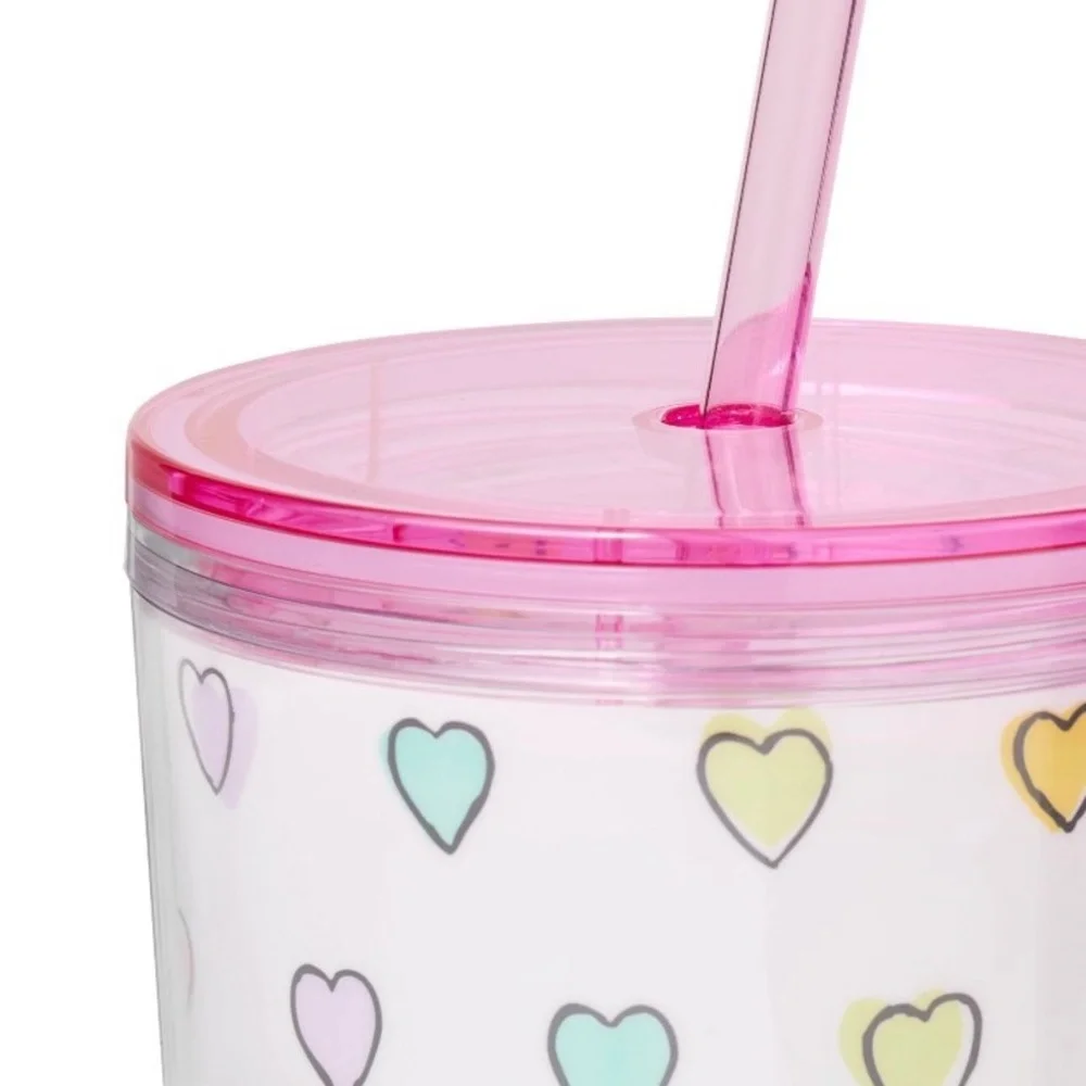 NEW Roller Rabbit x Target disco hearts wave 24 oz tumbler cup